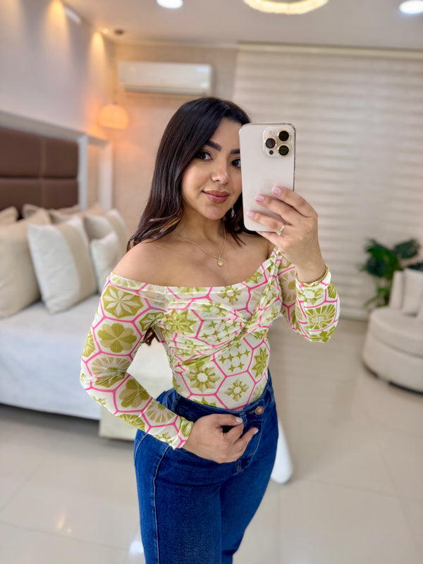 Ref 264 blusa mayatex manga larga