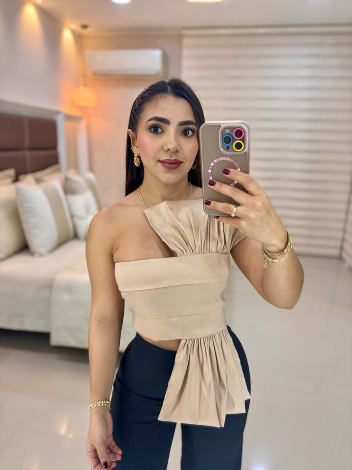 Ref 235 CROP top tafeta