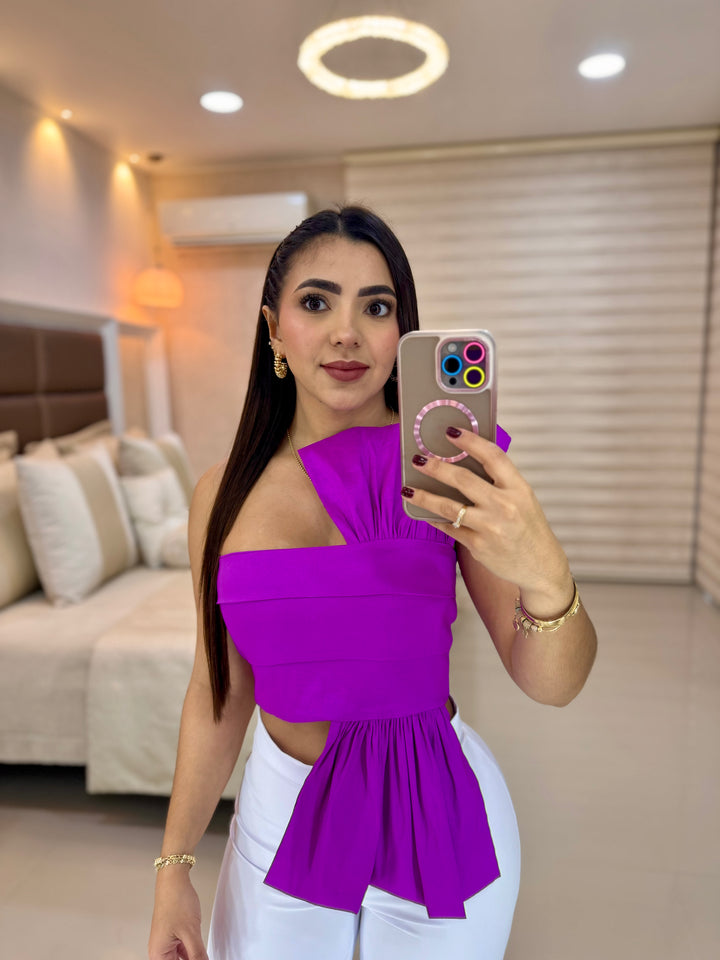 Ref 235 CROP top tafeta