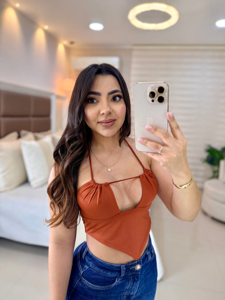 Ref 276 crop top triangulo