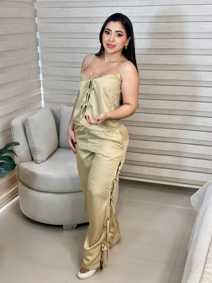 Ref 414 set pantalon de corbatas