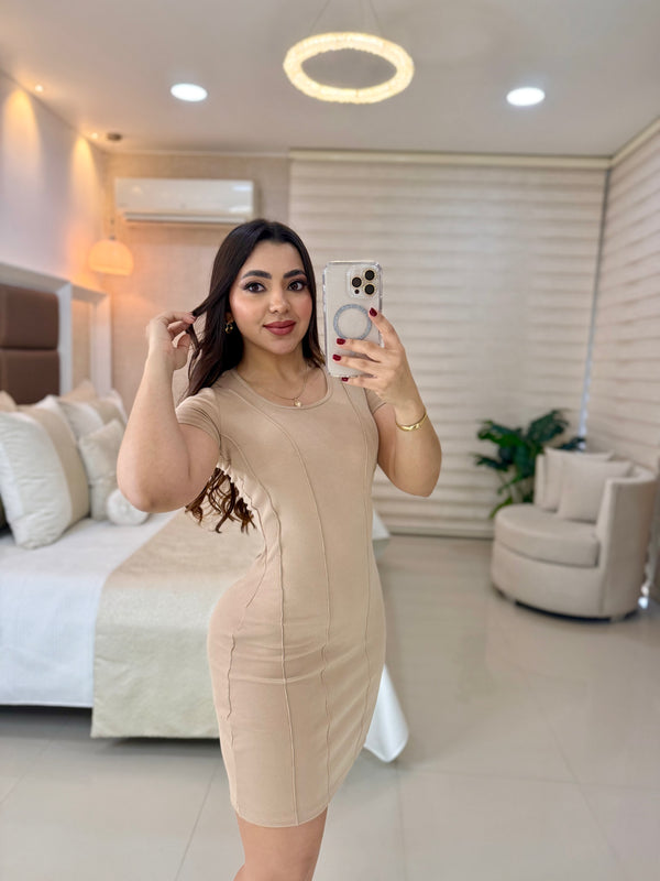 Ref 305 vestido rib de venas