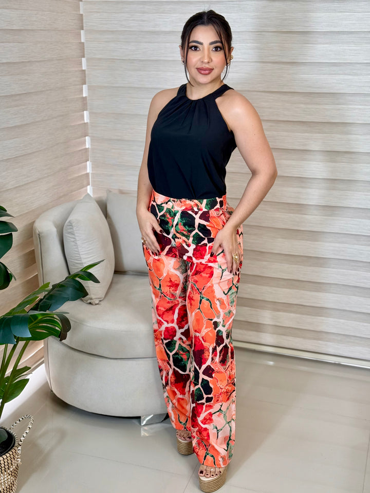 Ref 395 pantalón estampado